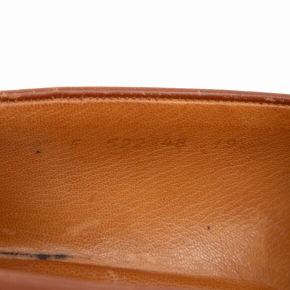 1k.$ J.M. Weston 180 Penny Loafers Brown Leather Handmade France UK 9.5 US 10.5E